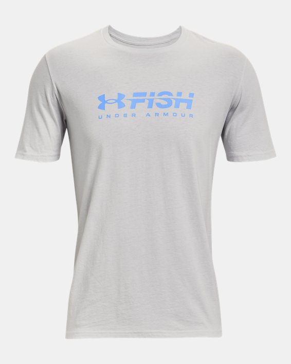 Men's UA Fish Strike T-Shirt, Gray, pdpMainDesktop image number 4
